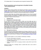Forest Operations and Red Squirrels in Scottish Forests